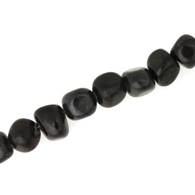 CUBE CHIP GRAY - APPROX - 45 CM STRAND - 10 MM CUBE