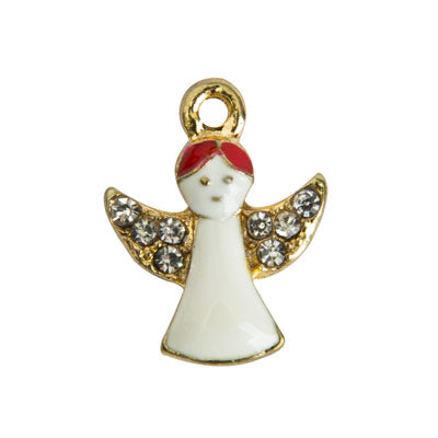 ANGEL CHARM 22 X 18 MM GOLD - 3 PCS