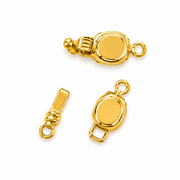14x6mm Gold Clasp - 2 sets