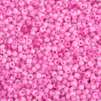 #8/0 SEED BEADS - APPROX 100G - DARK PINK PEARL