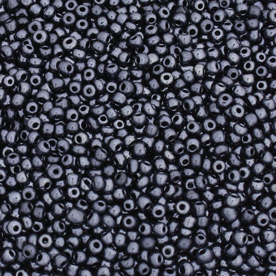 #8/0 SEED BEADS - APPROX 100G - HEMATITE
