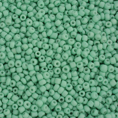 #8/0 SEED BEADS - APPROX 100G - OPAQUE LIGHT TEAL