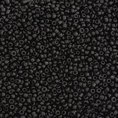 #11/0 SEED BEADS - APPROX 100G - BLACK