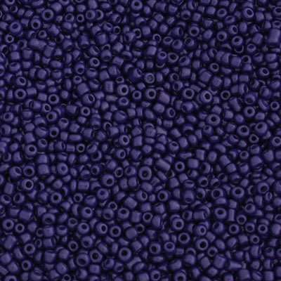 #11/0 SEED BEADS - APPROX 100G - OPAQUE NAVY
