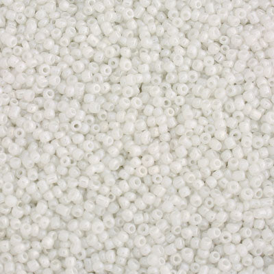 #11/0 SEED BEADS - APPROX 100G - PEARL WHITE