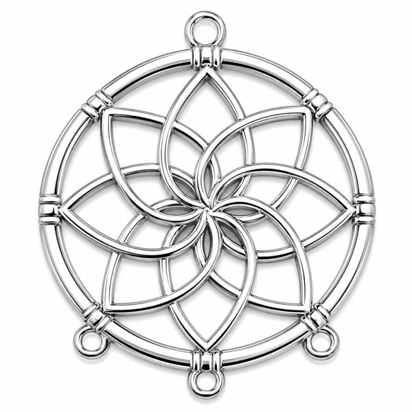 LOTUS SILVER HANGER 40MM - 1PC