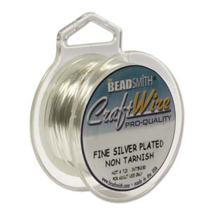 28 Gauge Round SLIVER Beadsmith Non-Tarnish Wire 15 yards