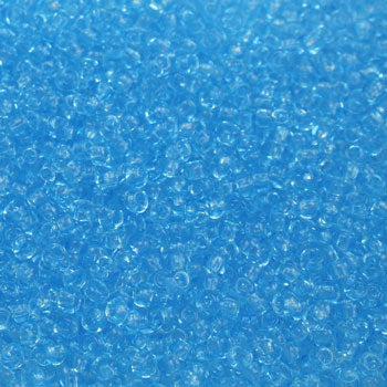 #11/0 ROCAILLES - APPROX 40G - TRANSPARENT LIGHT AQUA
