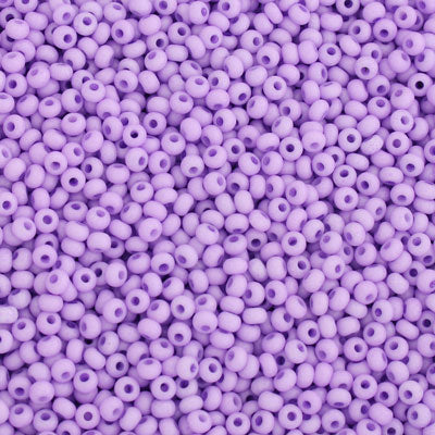 #9/0 ROCAILLES - APPROX 40G - OPAQUE LILAC