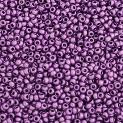#9/0 ROCAILLES - APPROX 40G - METALLIC PURPLE
