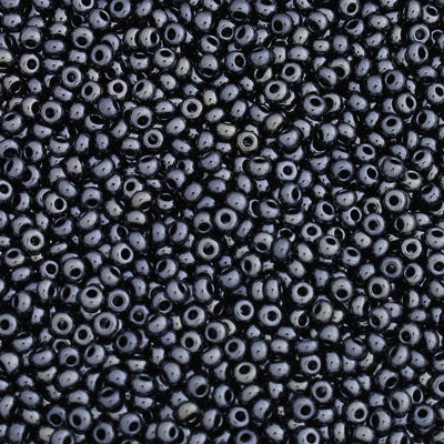 #9/0 ROCAILLES - APPROX 40G - HEMATITE