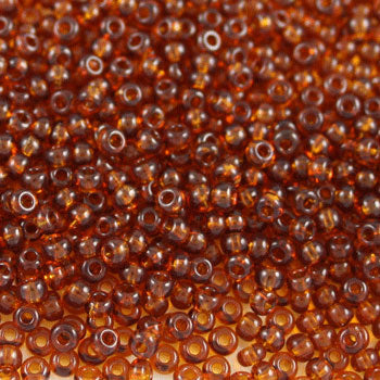 #9/0 ROCAILLES - APPROX 40G - TRANSPARENT TOPAZ