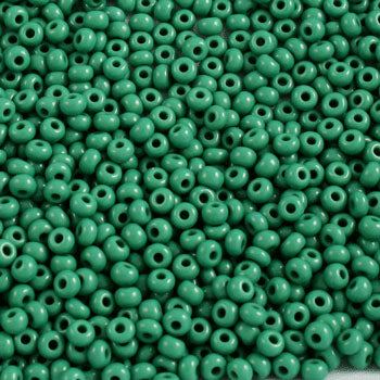 #9/0 ROCAILLES - APPROX 40G - OPAQUE FOREST GREEN
