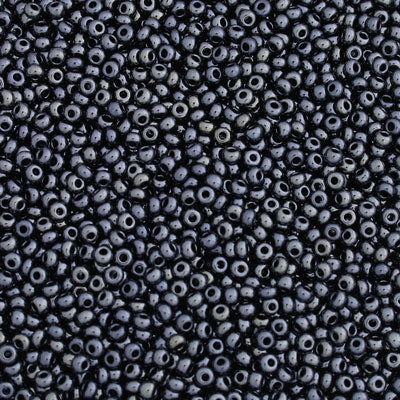 #11/0 ROCAILLES - APPROX 40G - HEMATITE