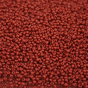 #15/0 ROCAILLES - APPROX 2G - OPAQUE BURGUNDY