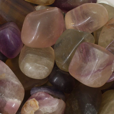 FLUORITE TUMBLED STONES