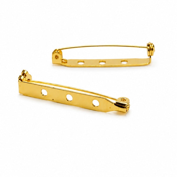 38x5mm gold brooch pin 10pcs