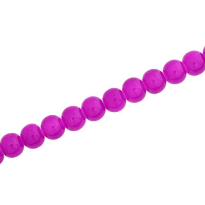 4 MM ROUND GLASS BEADS PINK - 205 PCS