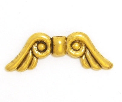 angel wings 20 mm gold - 12 pcs