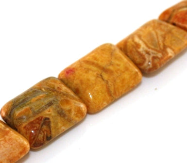 agate crazy yellow 16x12mm 24 beads