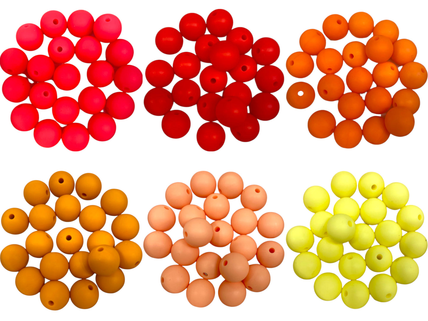 12 MM SILICONE BEADS - 7 PCS
