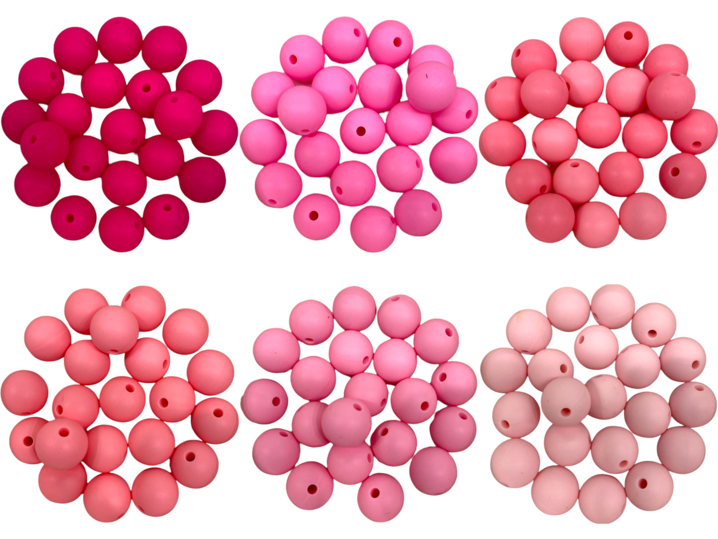 12 MM SILICONE BEADS - 7 PCS