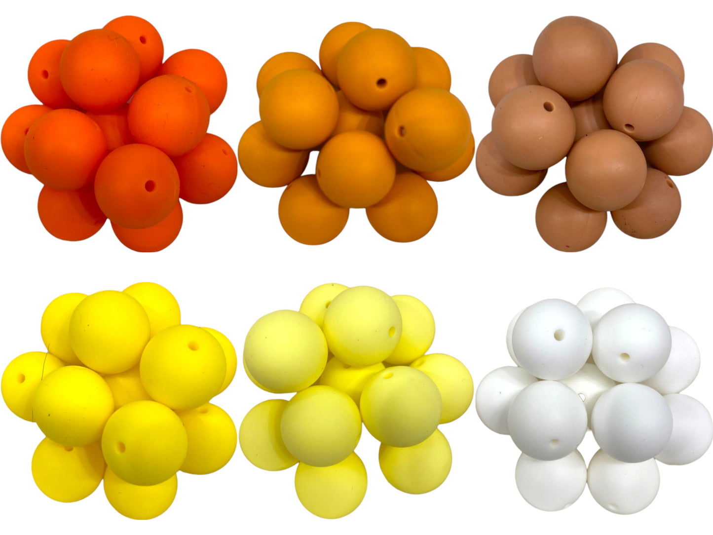 18 MM SILICONE BEADS - 3 PCS