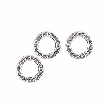 9 MM SILVER RINGS - APPROX 45 PCS