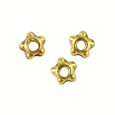 4 MM GOLD BEADS - APPROX 100 PCS