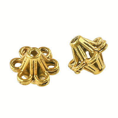 12 MM GOLD BEADS - 4 PCS