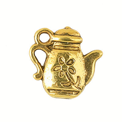 TEAPOT CHARM 13 MM GOLD - 20 PCS