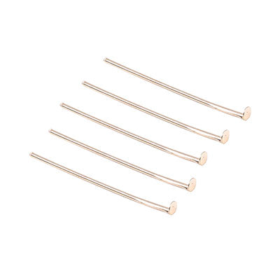 50 MM HEAD PINS ROSE GOLD - APPROX 90 PCS