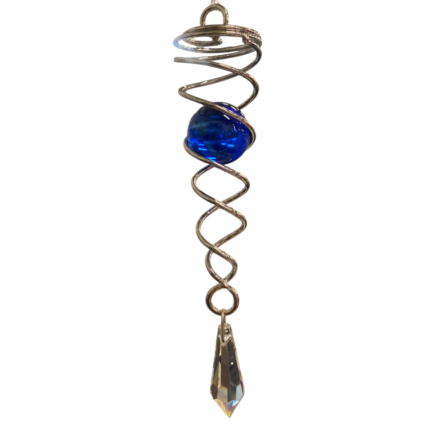 146 X 34 MM BLUE SWIRLING WIND CHIME