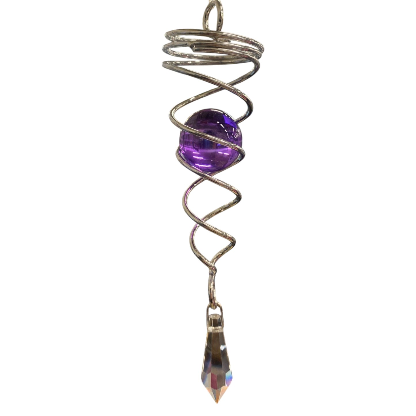 146 X 34 MM PURPLE SWIRLING WIND CHIME