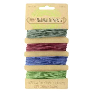 HEMP 4 COLOR CARD .55MM 10 LB TEST DARK COLRS