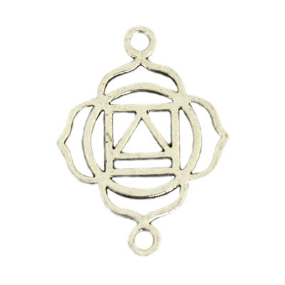20 MM CHAKRA ROOT SILVER - 20 PCS