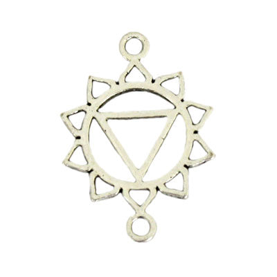 20 MM CHAKRA SOLAR PLEXUS SILVER - 20 PCS