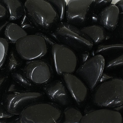 OBSIDIAN TUMBLED STONES