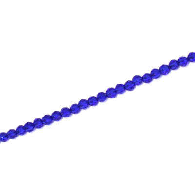 2MM FACETED ROUND CRYSTAL BEADS - APPROX 200 PCS - ROYAL BLUE