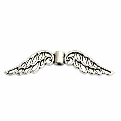 ANGEL WINGS 42 MM SILVER - 8 PCS
