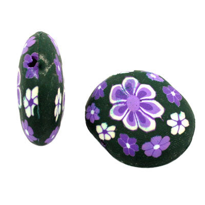 30 X 26 MM POLYMER CLAY BEADS - 4 PCS