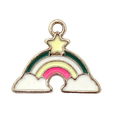 RAINBOW CHARM 18 X 16 MM - 4 PCS