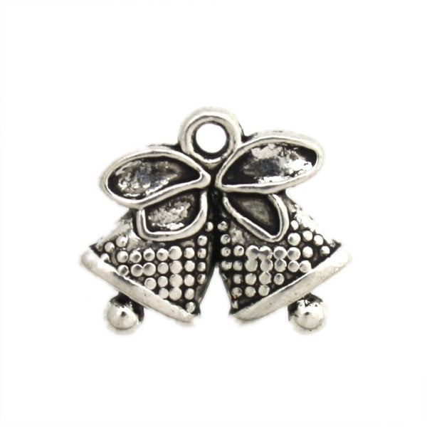 BELLS 14 MM SILVER - 10 PCS