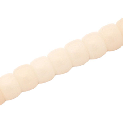 8 X 6 MM RONDELLE GLASS BEADS PALE PINK - 70 PCS