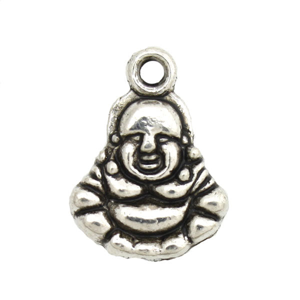BUDDHA 14 MM SILVER - 19 PCS