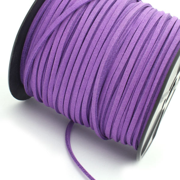 2.5 X 1.5 MM SUEDE PURPLE - 1/MTR