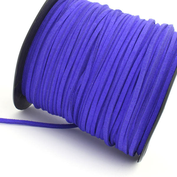 2.5 X 1.5 MM SUEDE BLUE - 1/MTR