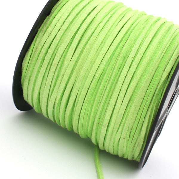 2.5 X 1.5 MM SUEDE LIGHT GREEN - 1/MTR