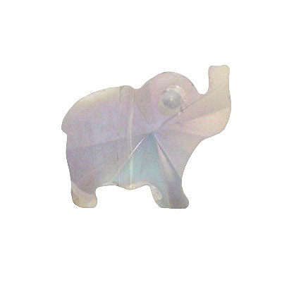 15 MM ELEPHANT CRYSTAL BEAD PINK/BLUE - 1 PC