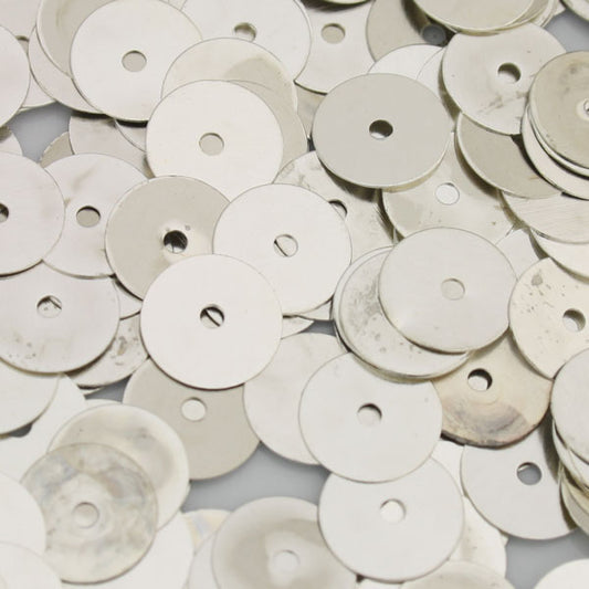7 MM SILVER DISC SPACER - APPROX 320 PCS